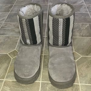 UGG Stripped Mid-Calf Boots